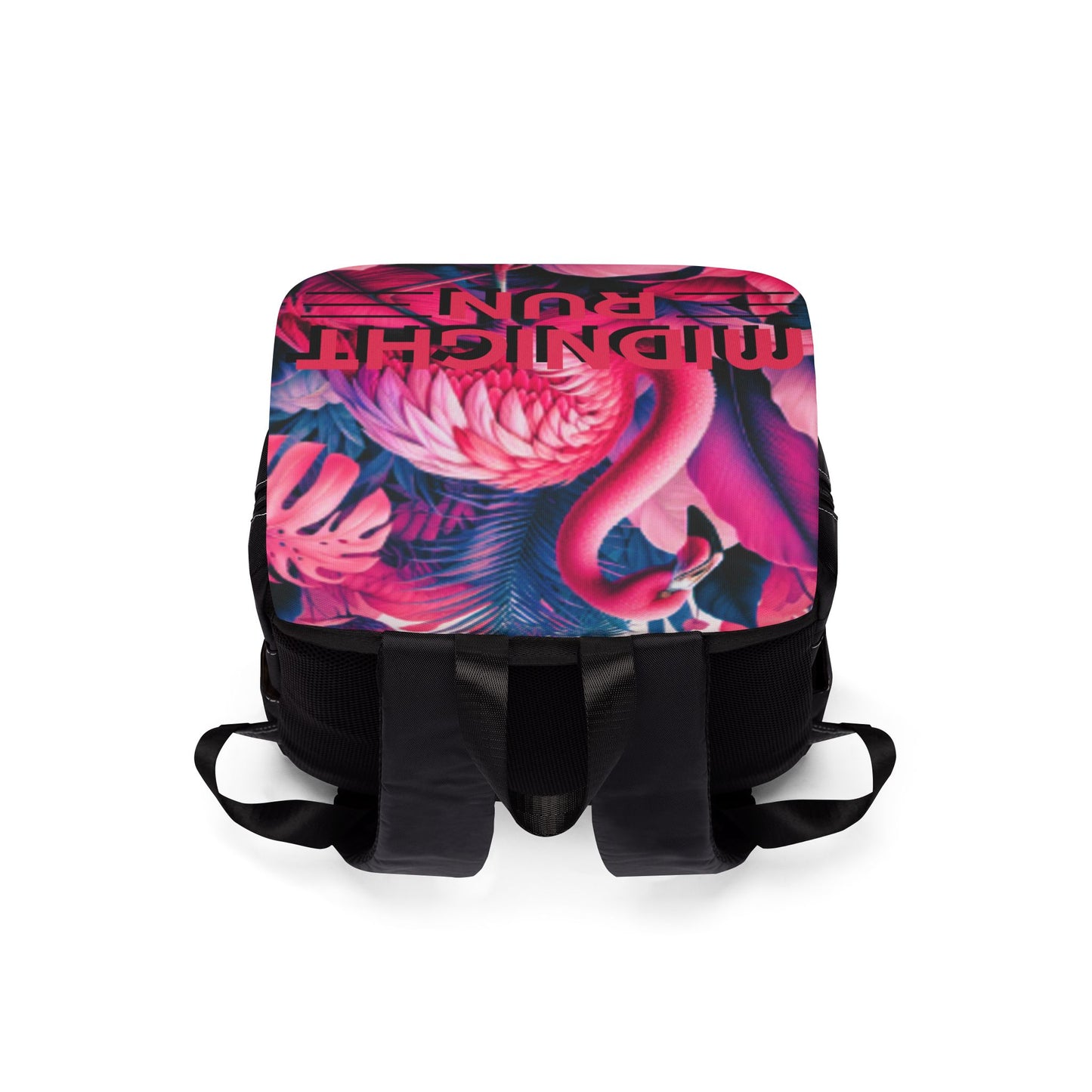 Midnight Run Unisex Casual Shoulder Backpack - Stylish Floral Design for Everyday Adventures