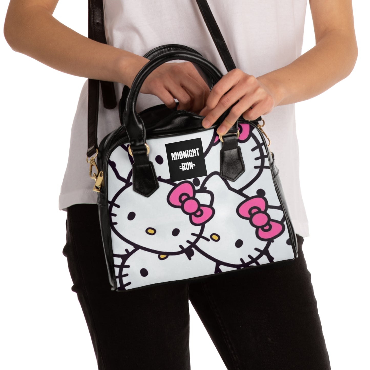 Cute Hello Kitty Shoulder Handbag - Stylish and Fun Accessory for Cat Lovers