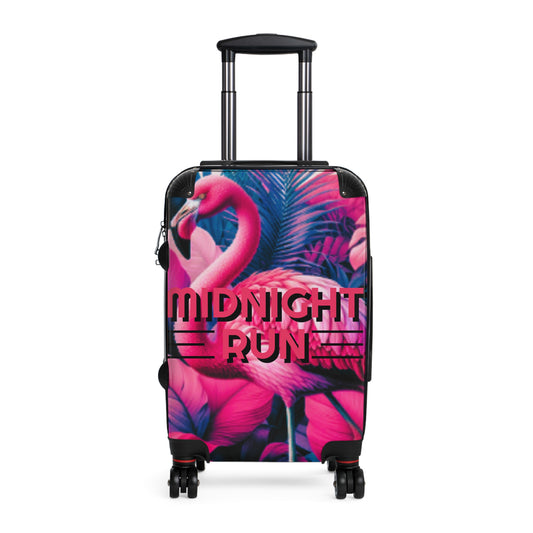 Midnight Run Flamingo Suitcase - Stylish Travel Luggage for Beach Lovers