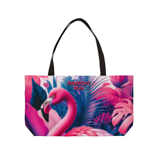 Vibrant Flamingo Weekender Tote Bag - Perfect for Travel & Summer Fun