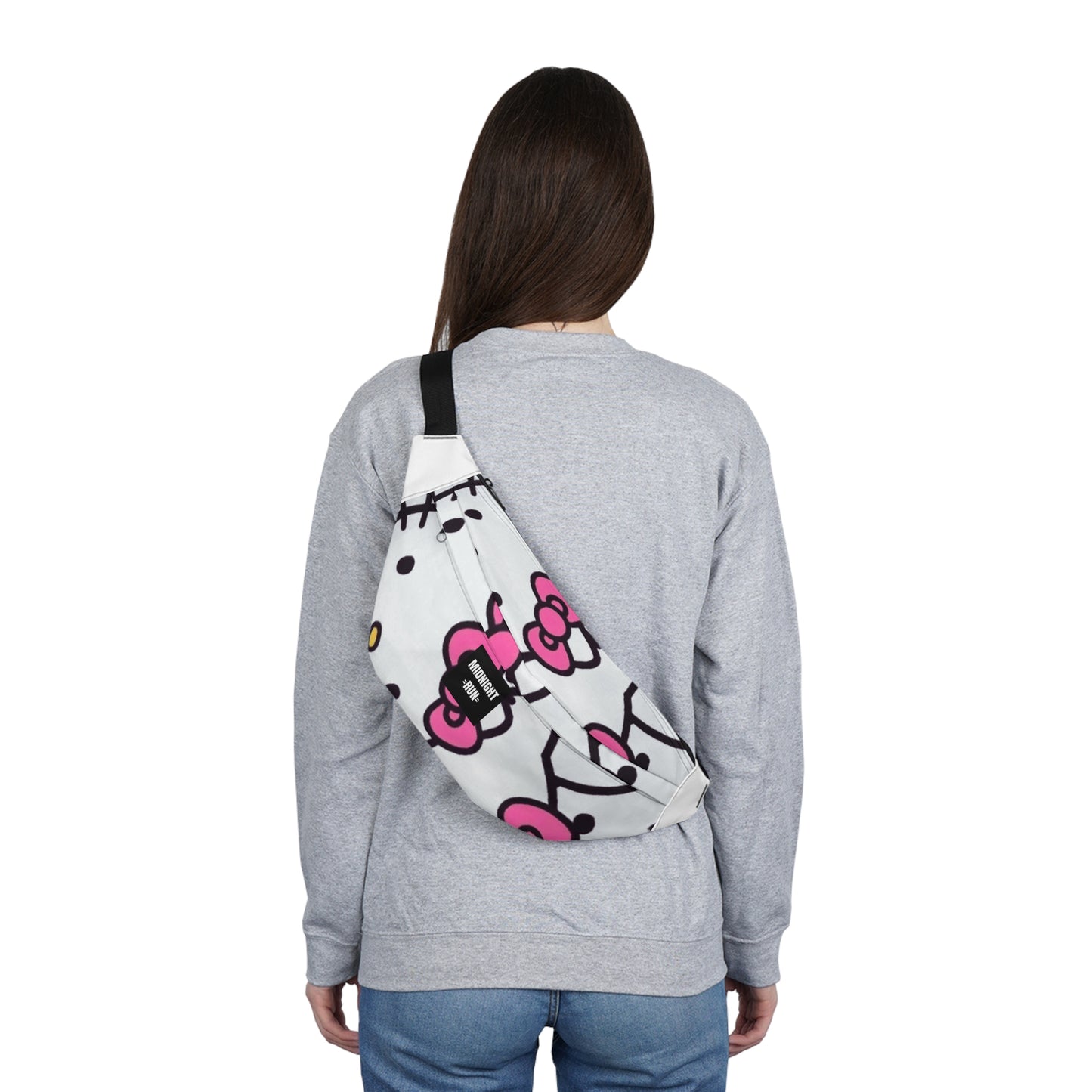 Stylish Large Fanny Pack with Fun Floral Design - Perfect for Festivals & Everyday Use