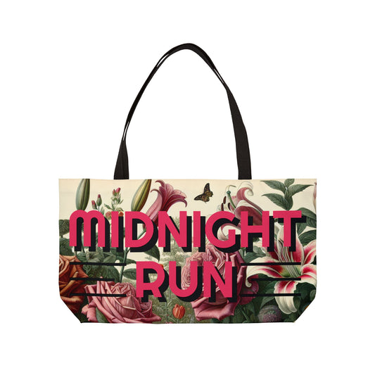 Midnight Run Floral collection (Weekender Tote Bag )