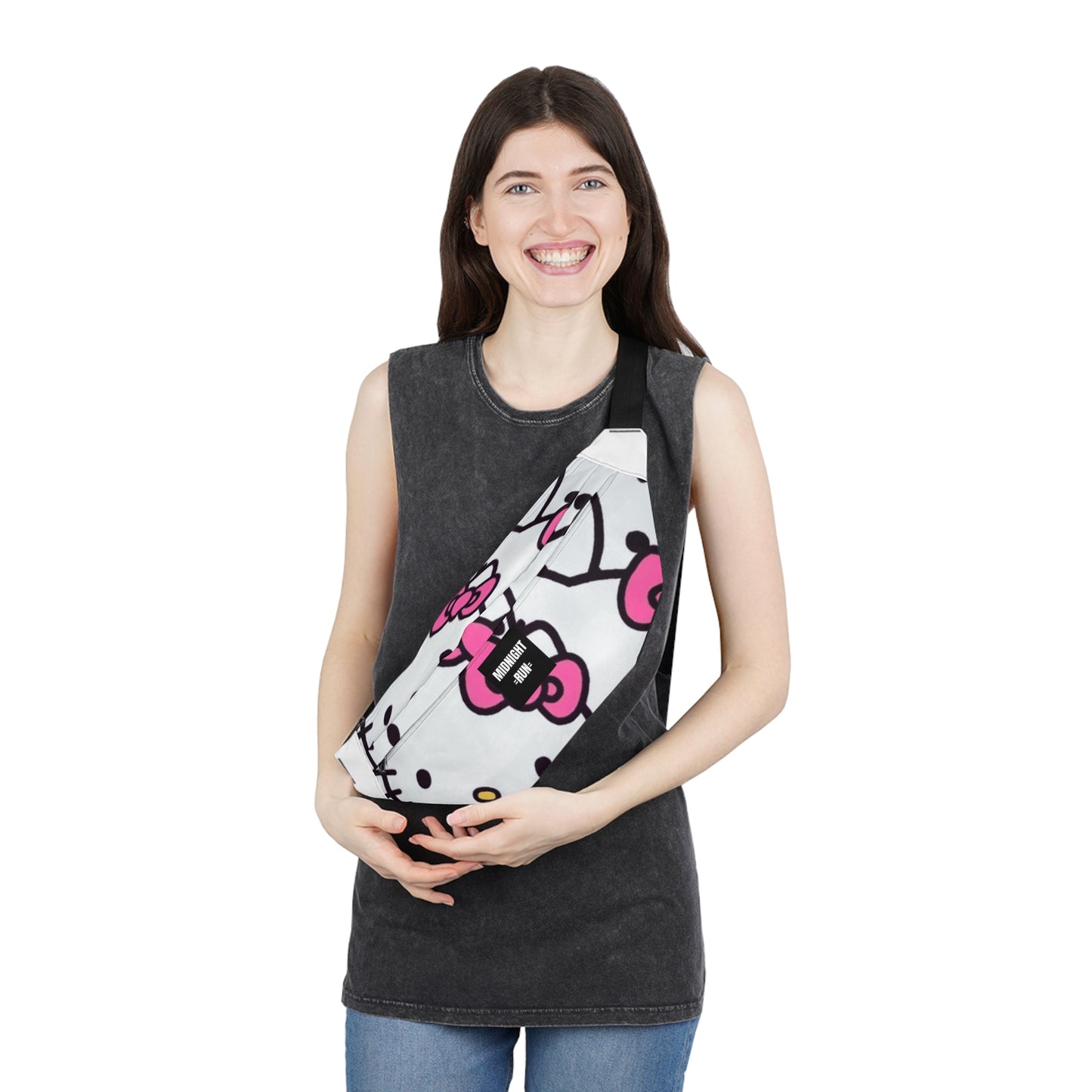 Stylish Large Fanny Pack with Fun Floral Design - Perfect for Festivals & Everyday Use